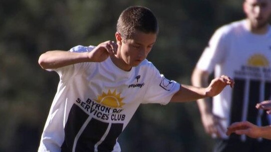 Nick Koutsoubos is a key player for Byron Bay FC in the Far North Coast Football Men's Premier Division in 2022. Picture: Supplied.