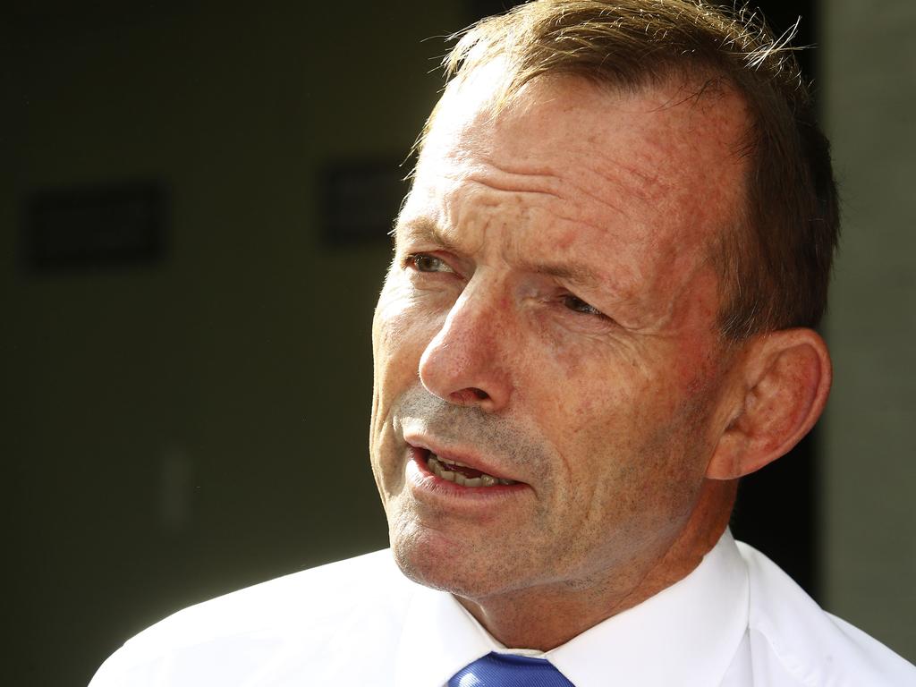 Tony Abbott, former Prime Minister, has had a dramatic turnaround on his views on the climate deal he insisted Malcolm Turnbull should withdraw from — saying it’s okay under Scott Morrison’s leadership. Picture: John Appleyard