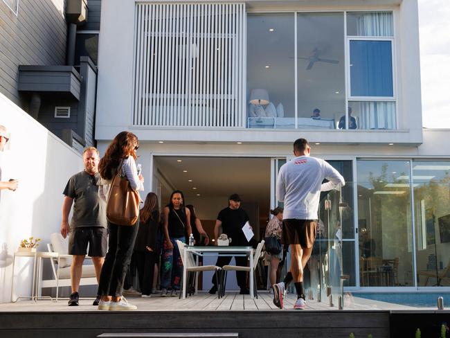 DAILY TELEGRAPH MARCH 23, 2024Auction at 3, Temple Street, Stanmore with Auctioneer Damien Cooley. The house went under the hammer for 4.555,000 million dollars. Picture: David Swift