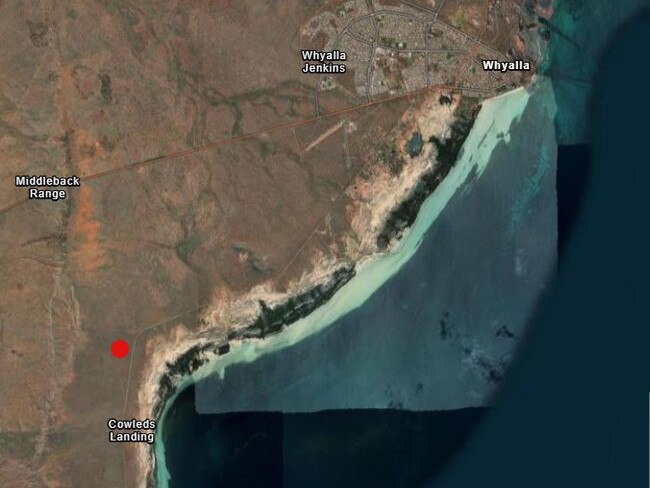 Magnitude 3 earthquake south of Whyalla , 6 June 24 . Picture: Earthquakes@GA