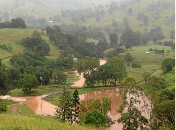 Creeks and dams overflowed back in February 2015.