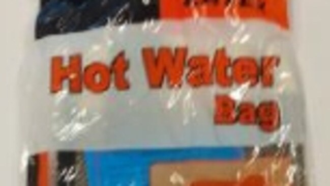 A “hot water bag” that has been recalled after a customer was burnt.