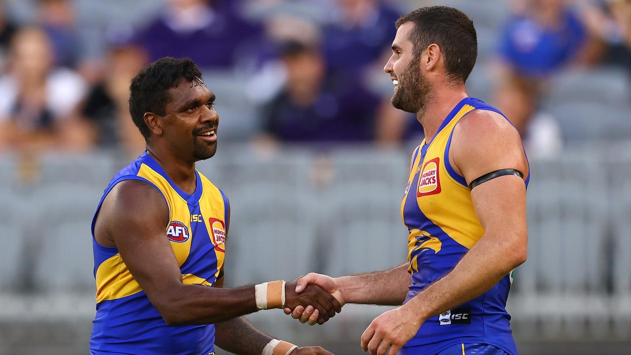 Liam Ryan and Jack Darling will be a deadly forward duo again for the Eagles. Picture: Paul Kane/Getty Images