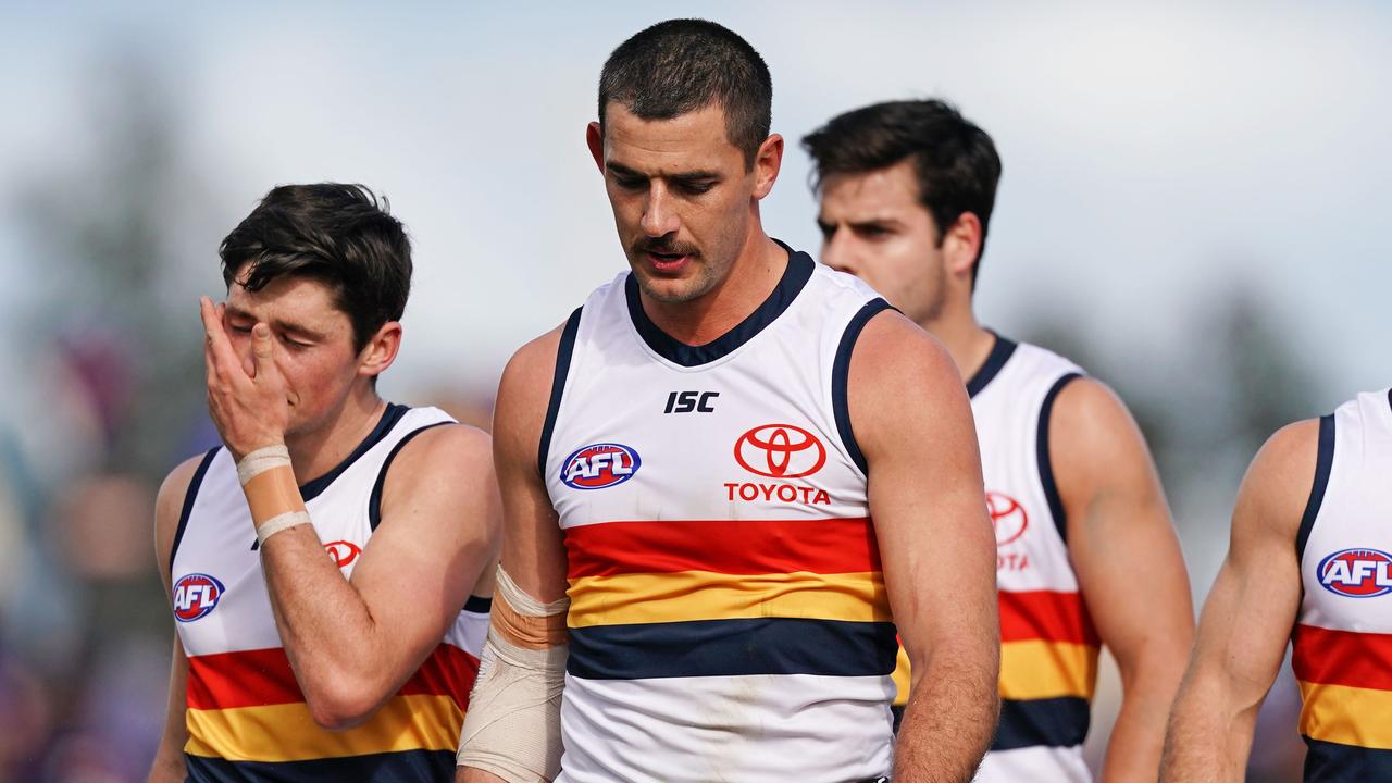 Former Adelaide captain Taylor Walker is weighing up his future. (AAP Image/Scott Barbour)