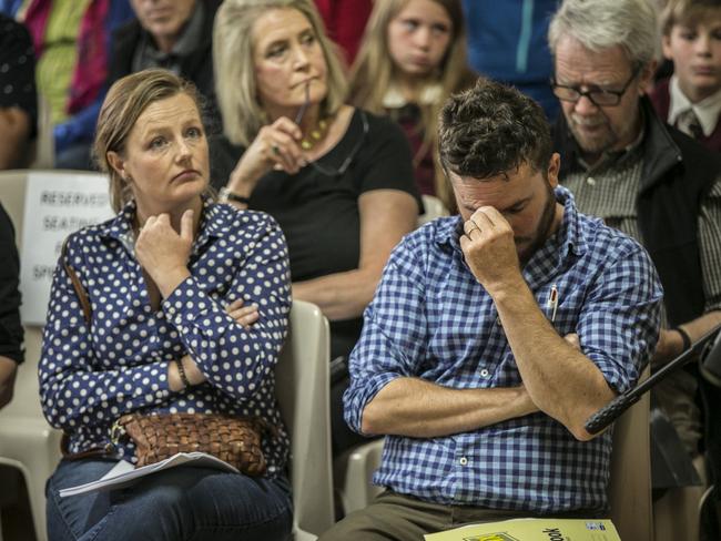 The couple had clearly beeen hoping for a different result. Pictures: EDDIE SAFARIK 