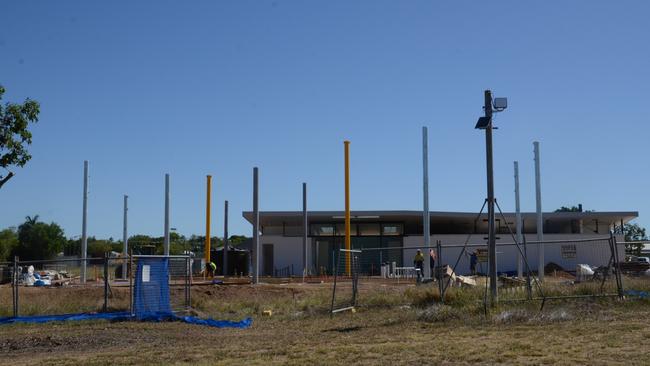 Construction progress on November 3, 2022. The large play equipment, such as the slides and climbing frames, arrived in mid-2022 and will be set up once the concreting and landscaping is done.