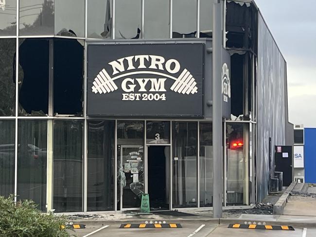 Nitro Gym was damaged in an arson attack. Picture: Supplied