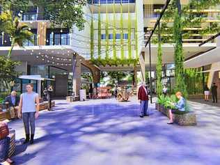 AN artist's impression of the village heart forecourt for the redeveloped Sundale nursing home in Nambour that will set new standards for assisted care living. Picture: John McCutcheon