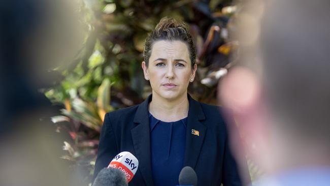 Leader of the opposition Lia Finocchiaro calls for stronger amendments to bail laws. Picture: Liam Mendes / The Australian