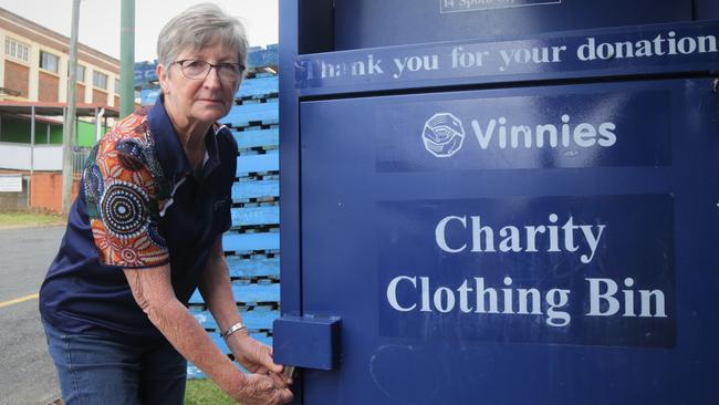 Vinnies volunteer Sue Garland at the St Vinnies said the charity had helped families going into caravan parks for accommodation. Picture: Peter Carruthers