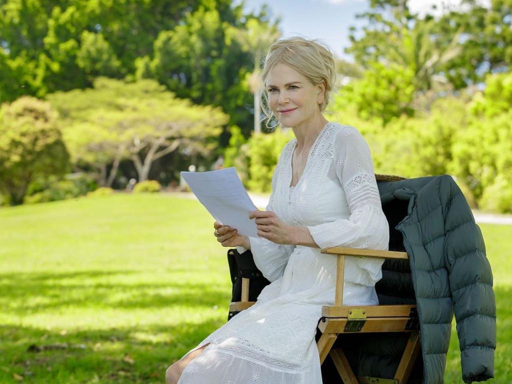 ‘Producing with a capital P.’ Nicole Kidman on the set of Nine Perfect Strangers. Picture: News Corp Australia