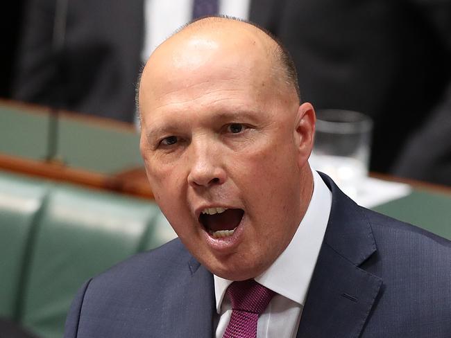 Home Affairs Minister Peter Dutton. Picture: Kym Smith