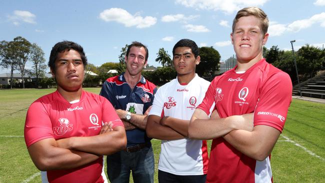 Lindsay Collins (R) with the Queensland Reds. Picture: Darren England