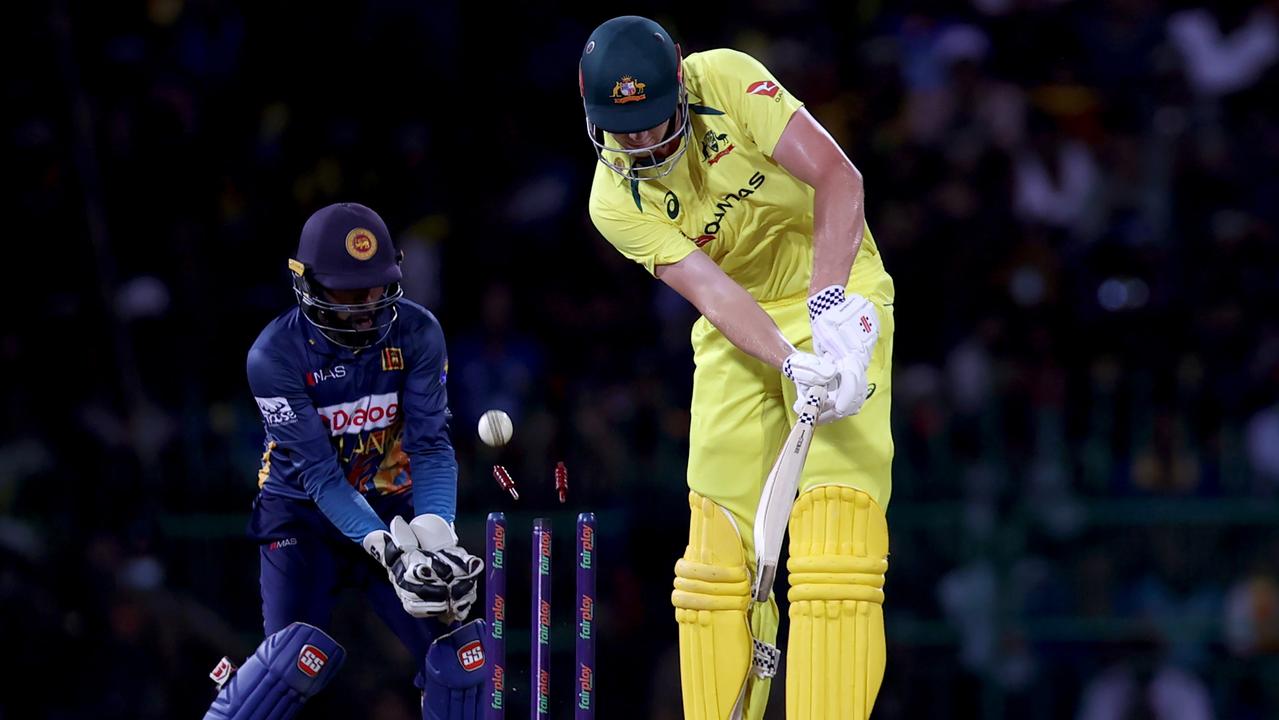 Cameron Green was out to spin. Picture: Buddhika Weerasinghe/Getty Images