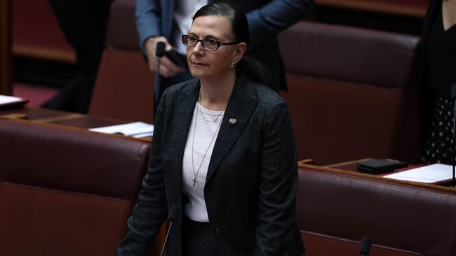 Senator Concetta Anna Fierravanti-Wells let rip at Scott Morrison in the upper house this week. Picture: NCA NewsWire / Gary Ramage