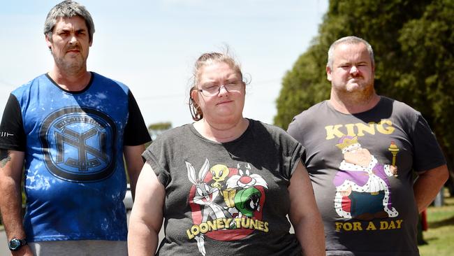 Ronald Lyons, Christine Lyons and Peter Arthur. Picture: Nicole Garmston