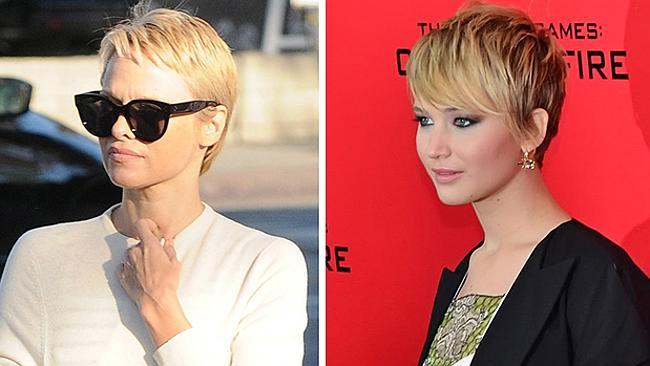 Pamela Anderson and Jennifer Lawrence also chopped off their locks in recent weeks. Pictures: Splash