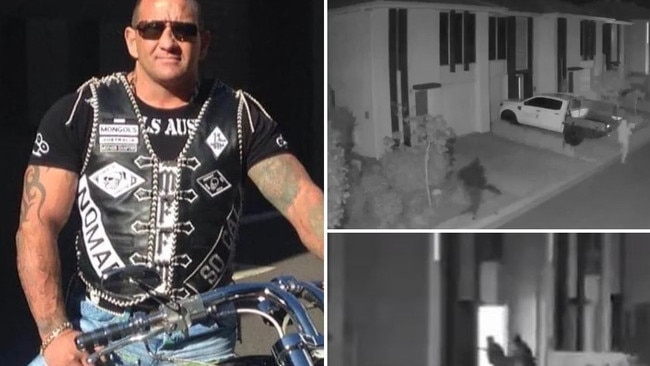 Gold Coast bikie Shane Bowden was gunned down in his garage.