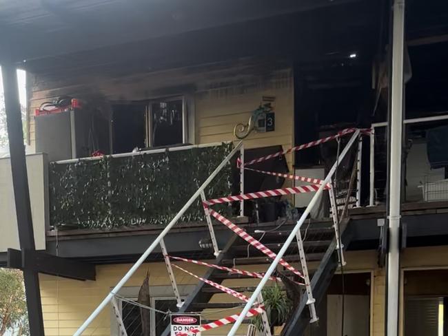 Damage from the fire at Couran Cove Resort earlier this month. Picture: Supplied