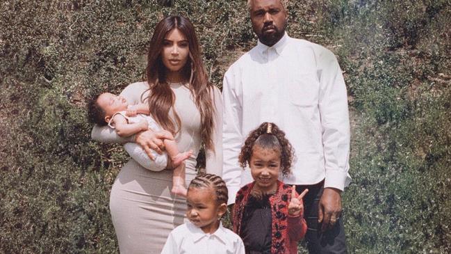 Kim and Kanye share three children: Saint, Chicago and North. Picture: Twitter/ @KimKardashian