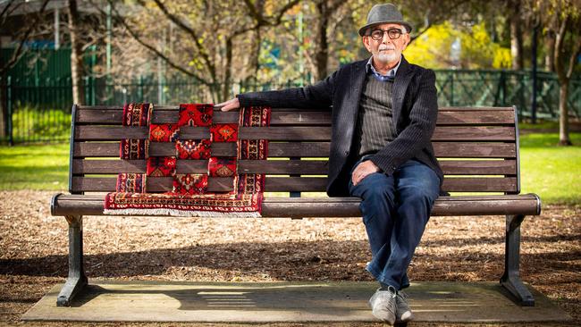 Adelaide based Iranian-Australian artist Hossein Valamenesh, pictured here in 2018, has died suddenly.