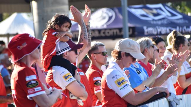 Footy fans at the AFL Capricornia grand finals, Rockhampton Cricket Grounds, September 10, 2022.