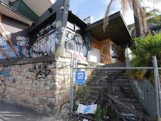 The old Balmain leagues club has fallen into disrepair.