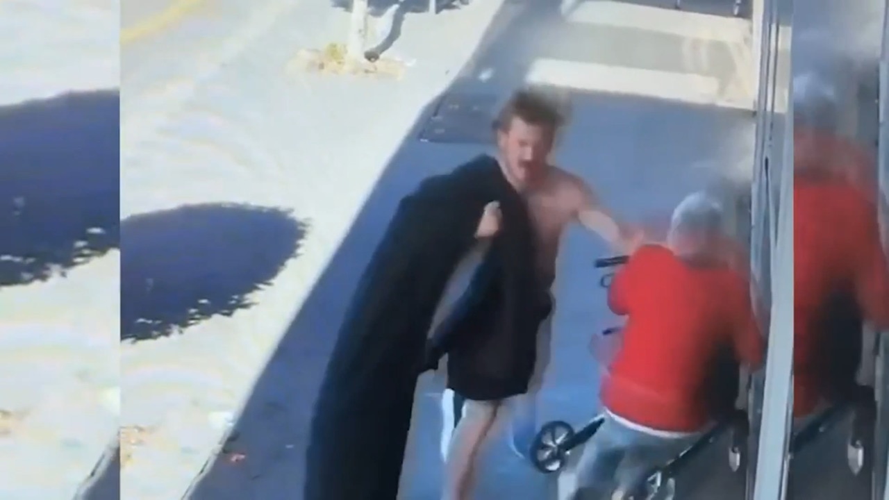 95yo woman knocked out cold on street