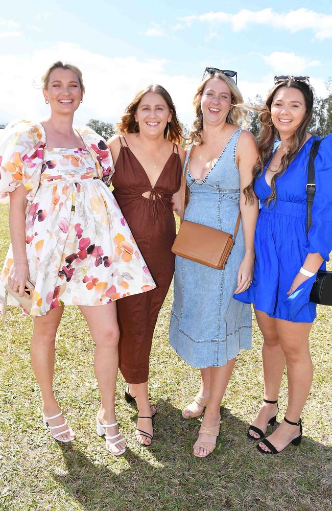 Kylie Harrison, Sophie Reimers, Megan Scambler and Jordie Marriott at Coastline BMW Polo by the Sea. Picture: Patrick Woods.