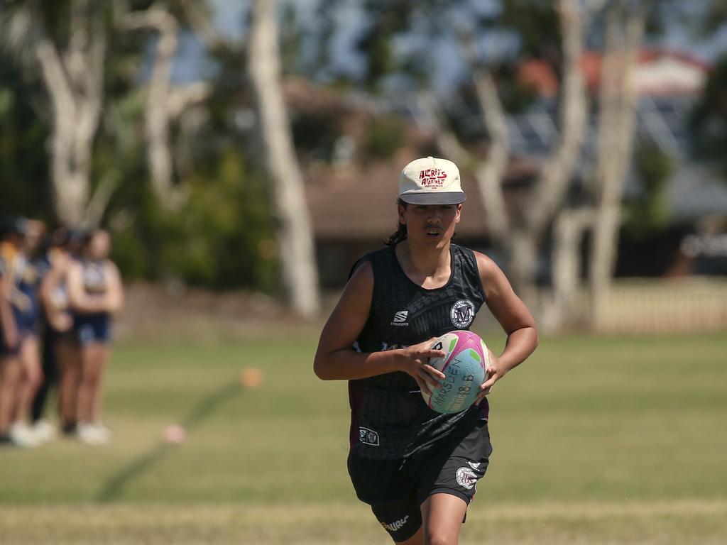 Marsden State High V St Brendans at the 2024 Gold Coast Titans All Schools Touch Football Picture: Glenn Campbell