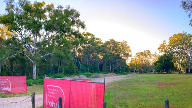 The Ormiston College site where there are mature gum trees and where the college wants to build. Picture: Supplied