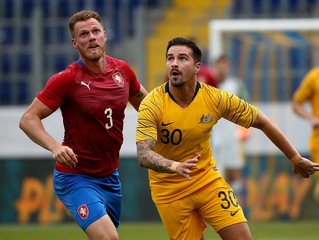 Jamie Maclaren impressed on his return to the squad. Picture: Toby Zerna