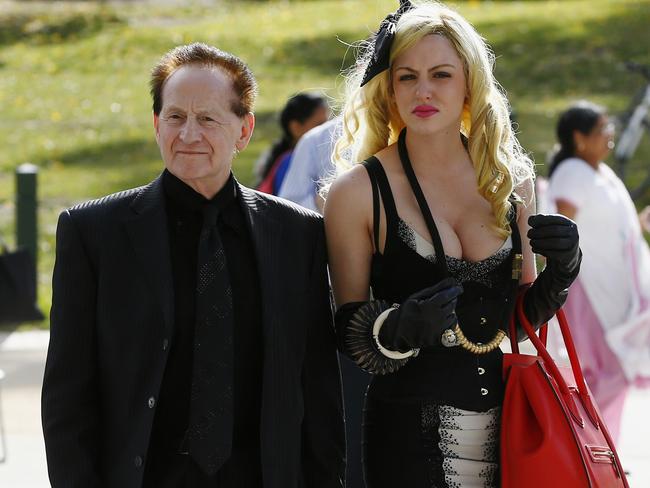 Grecko made headlines for all the wrong reasons after her ‘date’ with Geoffrey Edelsten at AFL legend Tommy Hafey’s funeral. Picture: Michael Klein.