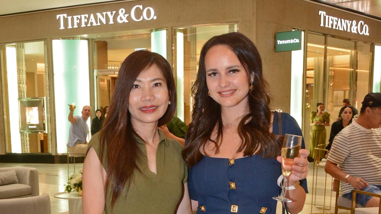 Julia Kuo and Abenelle Harris at Pacific Fair Luxury Soiree, Broadbeach. Pic: Regina King