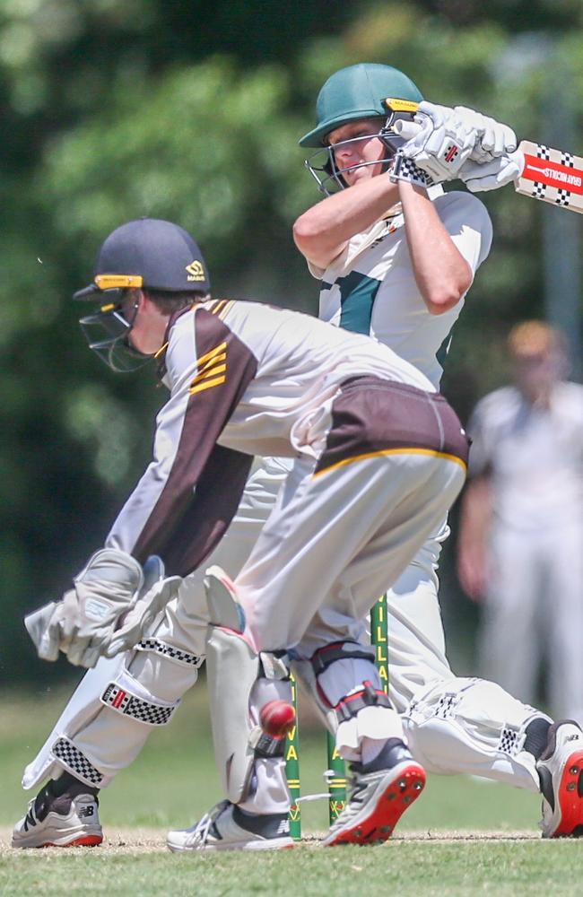 AIC First XI cricket between Villanova College and Padua College; Photography by Stephen Archer