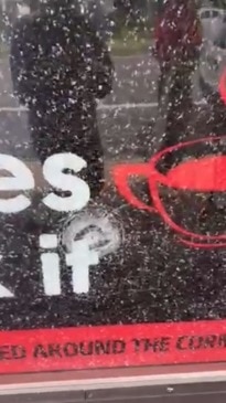 Vandals smash a Mackay business shopfront