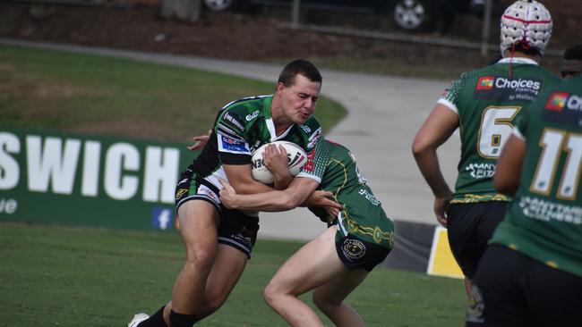 Meninga Cup semi-final action between the Ipswich Jets and Townsville Blackhawks. Saturday April 15, 2023.