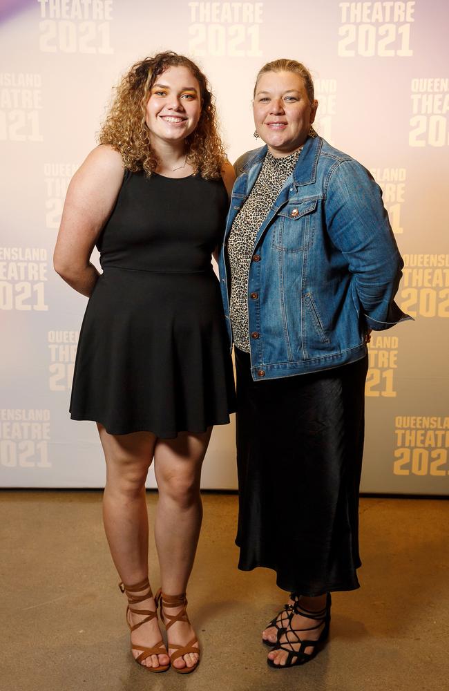 Marena Matthews and Brooklyn Matthews at the opening night of Queensland Theatre’s Our Town. Pictures: J&amp;A Photography