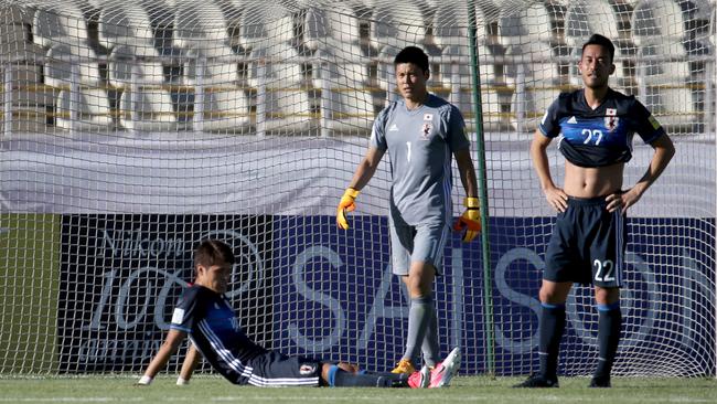 Japan's players.