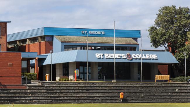 Students claim they are being stopped from using the toilet during class at St Bede's College. Picture: David Geraghty