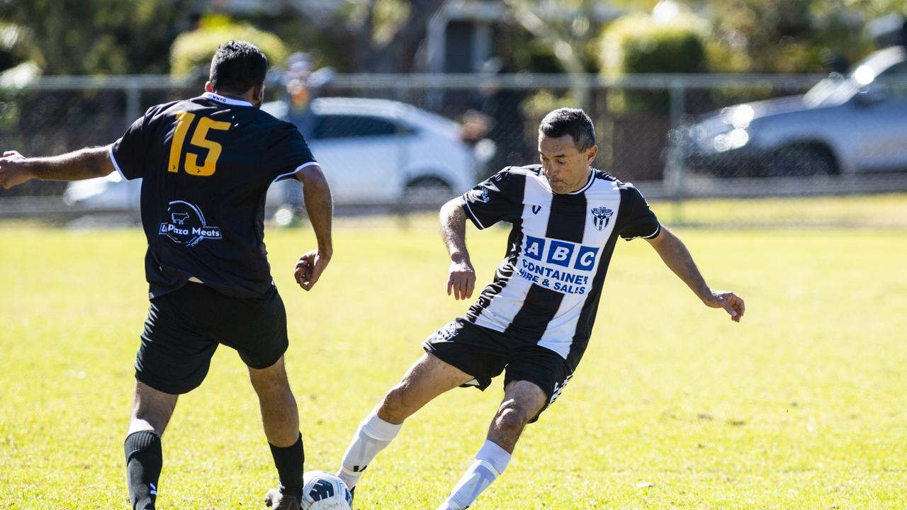 Eddie Balarezo of Willowburn against West Wanderers in U23 men FQ Darling Downs Presidents Cup football at West Wanderers, Sunday, July 24, 2022. Picture: Kevin Farmer