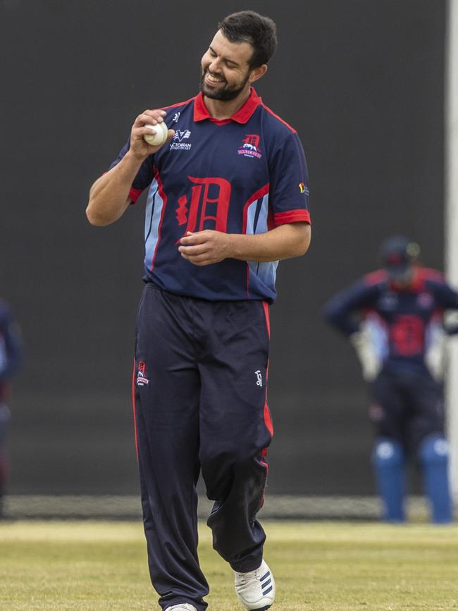 Dandenong bowler James Nanopoulos. Picture: Valeriu Campan