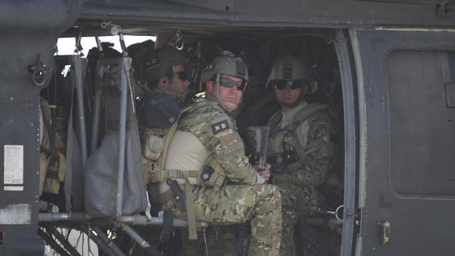 Peter Rudland on a Black Hawk flight just prior to the crash.