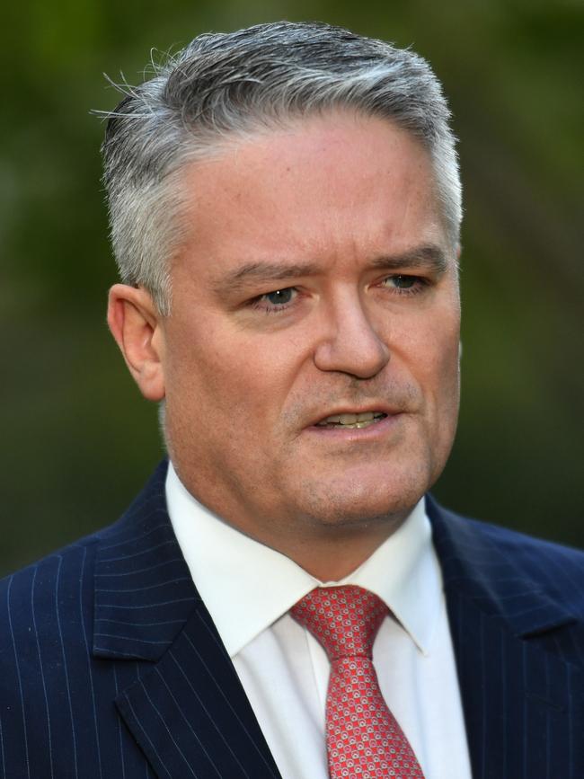 Finance Minister Mathias Cormann. Picture: AAP