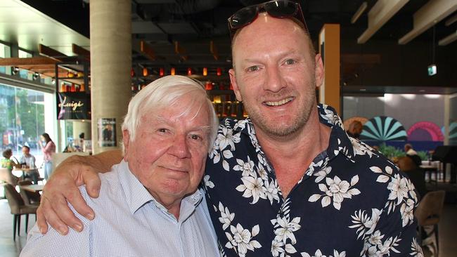 Rex Leverington and Andrew Hill, who helped Rex when he had a heart attack in the street. Picture: Frank Sebastyan