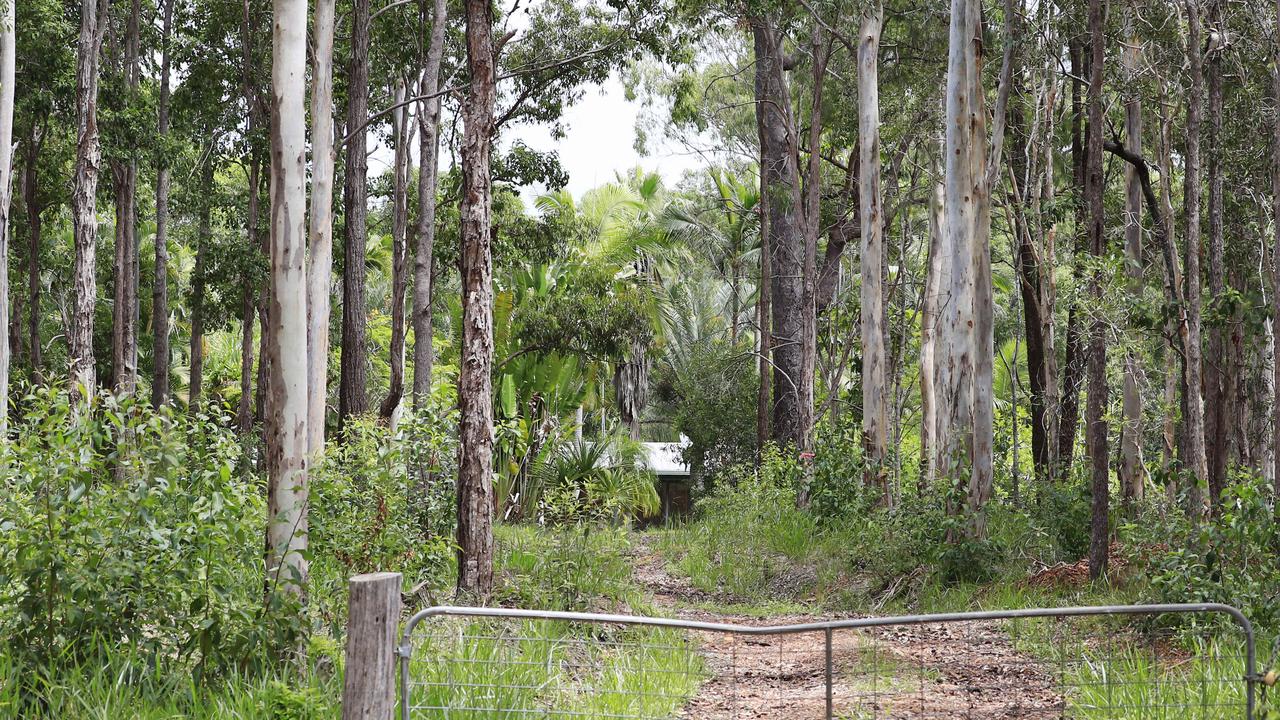 Site at Tinana Road Goomboorian, near Gympie where Bruce Saunders was killed in what was originally thought an accident with a woodchipper, but police are now calling his death suspicious.