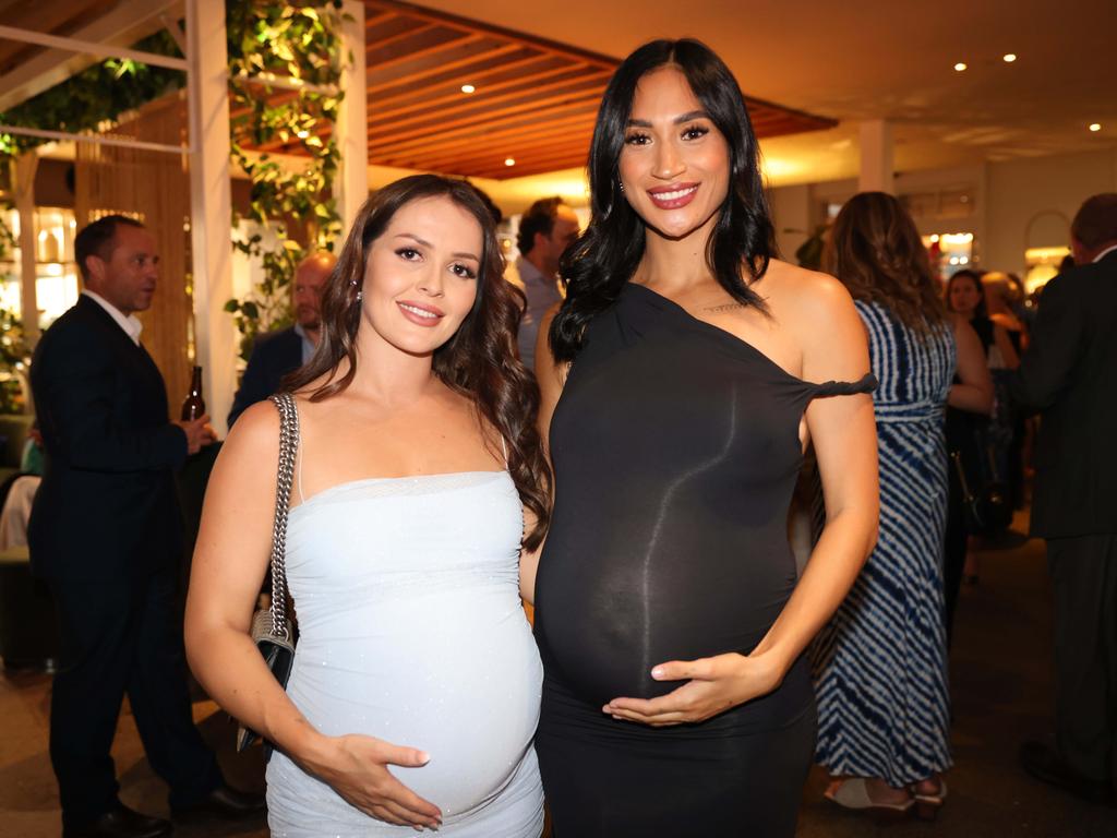 Chloe McBeath and Jordan Ngarimu at the Gold Coast Titans Season Launch 2024 at The Star Gold Coast Garden Bar for Gold Coast at Large, Picture, Portia Large.