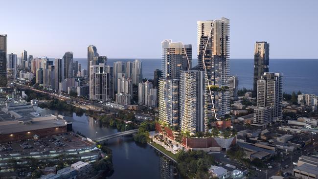 Artist impression of Ankio Group's The Landmark development at Mermaid Beach which has been given the green light by the Gold Coast City Council.