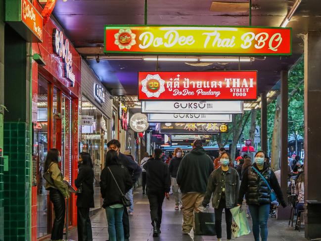 Melbourne’s CBD has been hit hard by longstanding Covid restrictions.