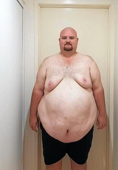 BEFORE: Warren two months into his weight loss journey. Picture: Warren Maltby